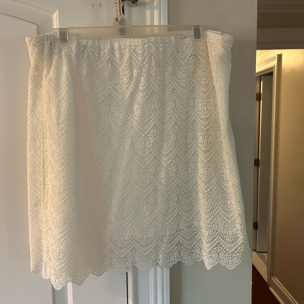 J. Crew Cream Mini A-Line Skirt for Cocktail